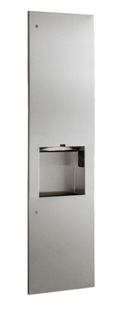 B-38030 - Recessed Paper Towel Dispenser/Automatic Hand Dryer/Waste Bin (3-in-1 Unit)
